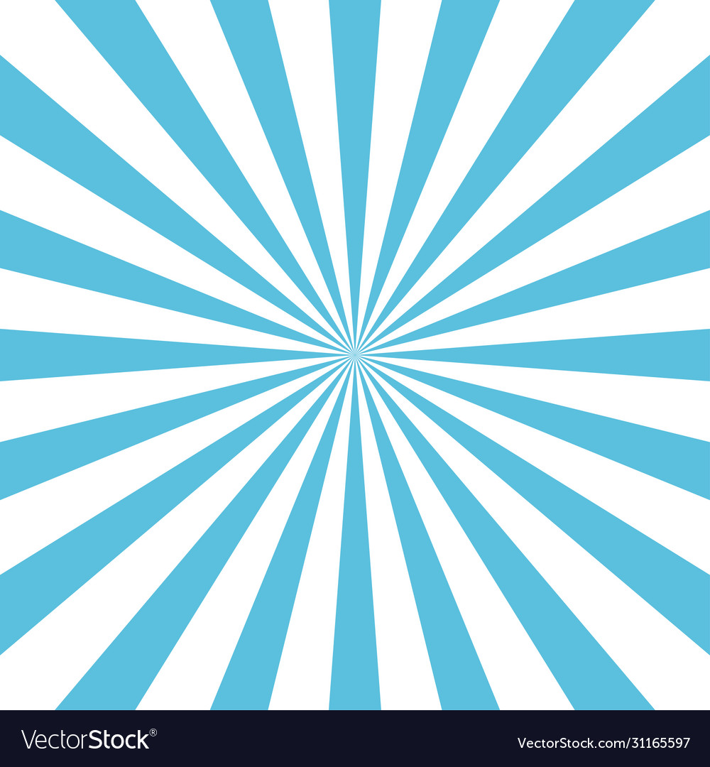 Blue sun rays background Royalty Free Vector Image