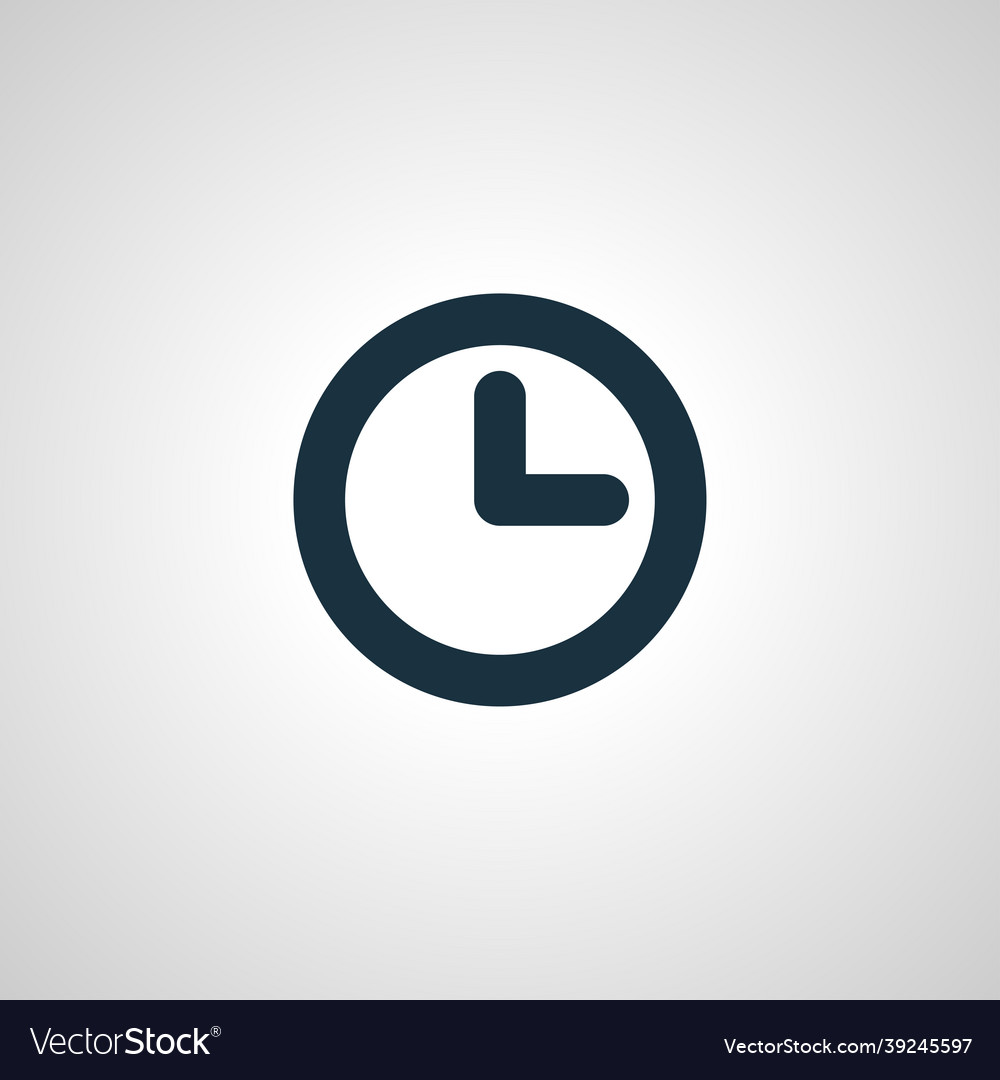 Clock icon time line linear outline vector image Clock icon time line linear outline