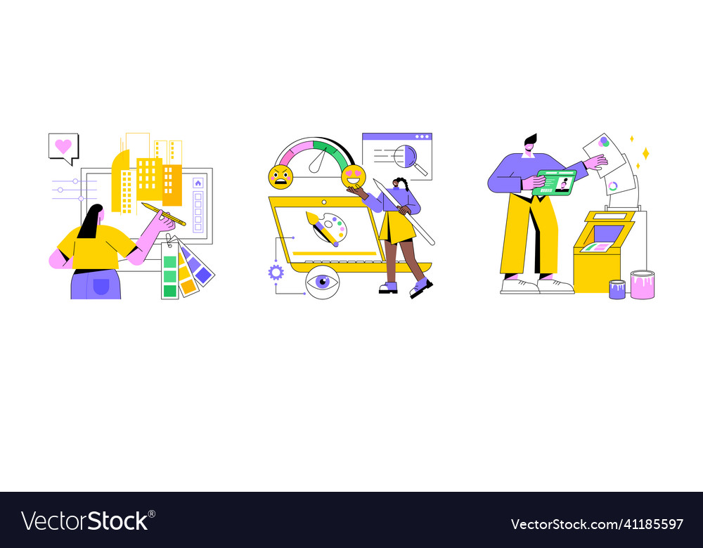 Design services abstract concept vector image Design services abstract concept