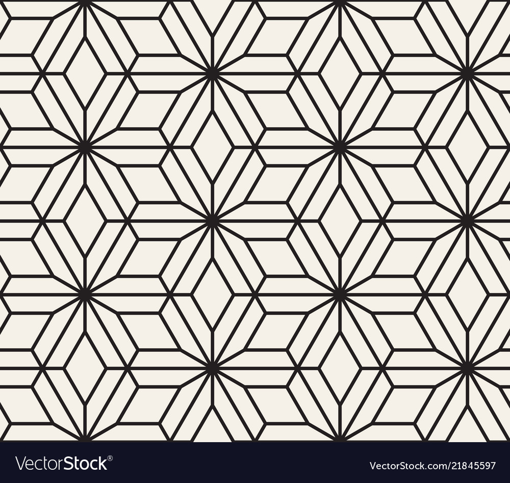 Geometric Line Tiling Pattern