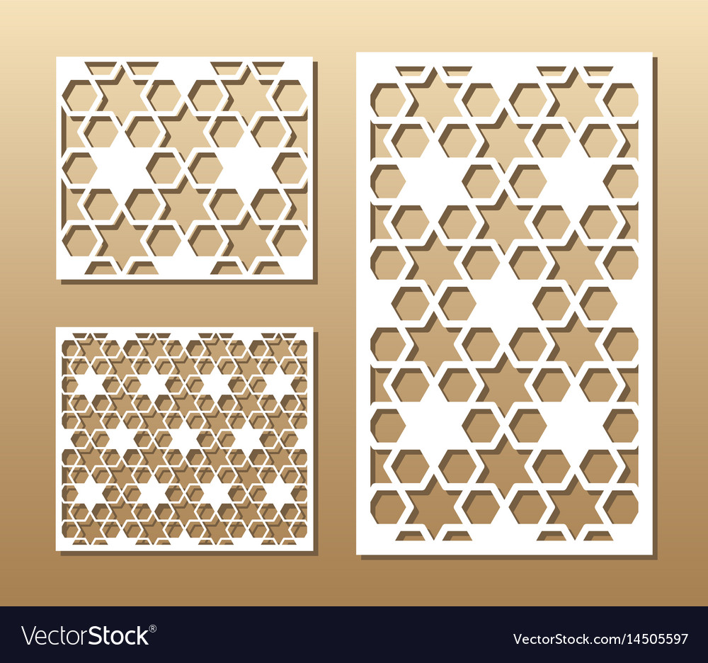 Laser cut panel Royalty Free Vector Image - VectorStock