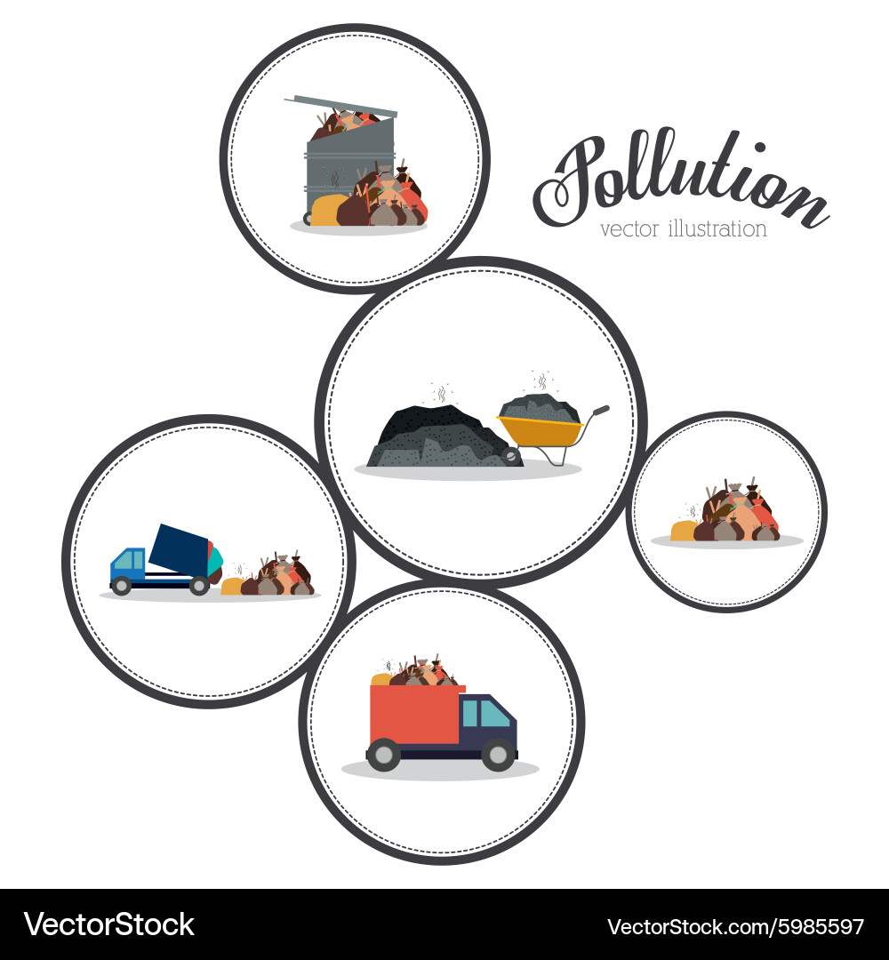 Pollution design Royalty Free Vector Image - VectorStock