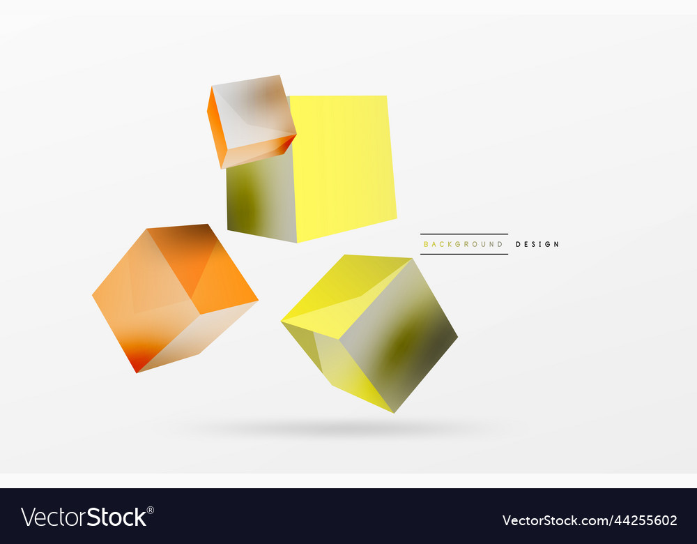 3d cubes abstract background composition vector image 3d cubes abstract background composition