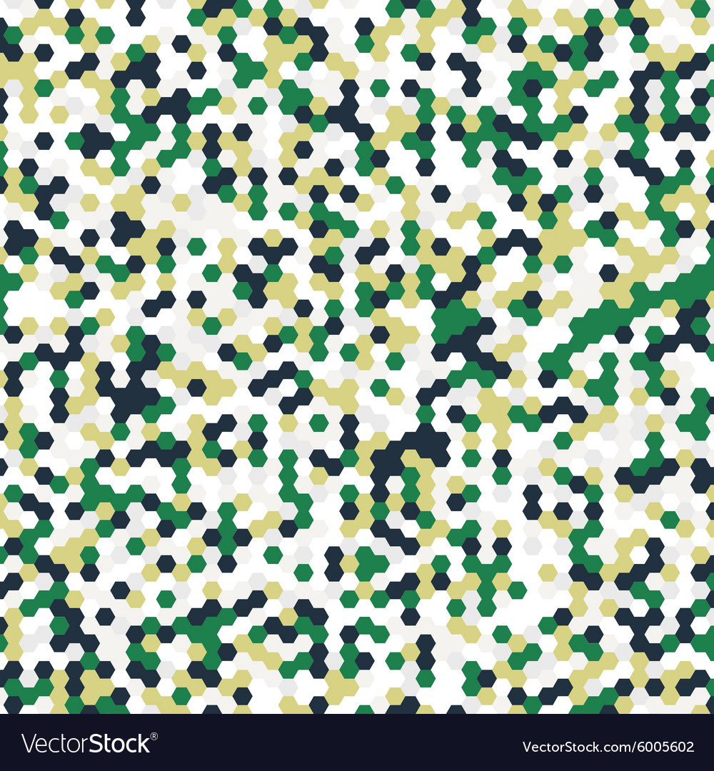 Background of different color hexagons