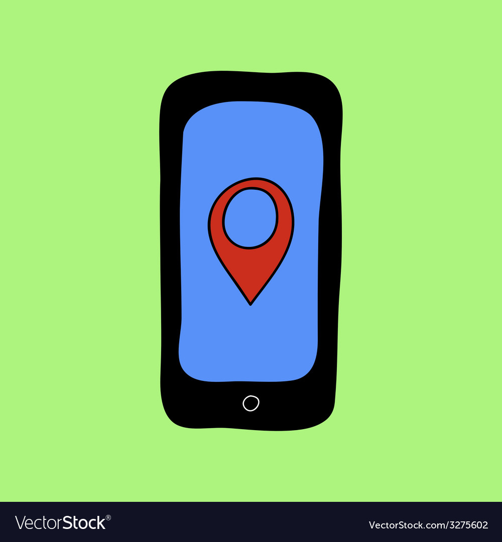 Doodle style phone with pin pointer