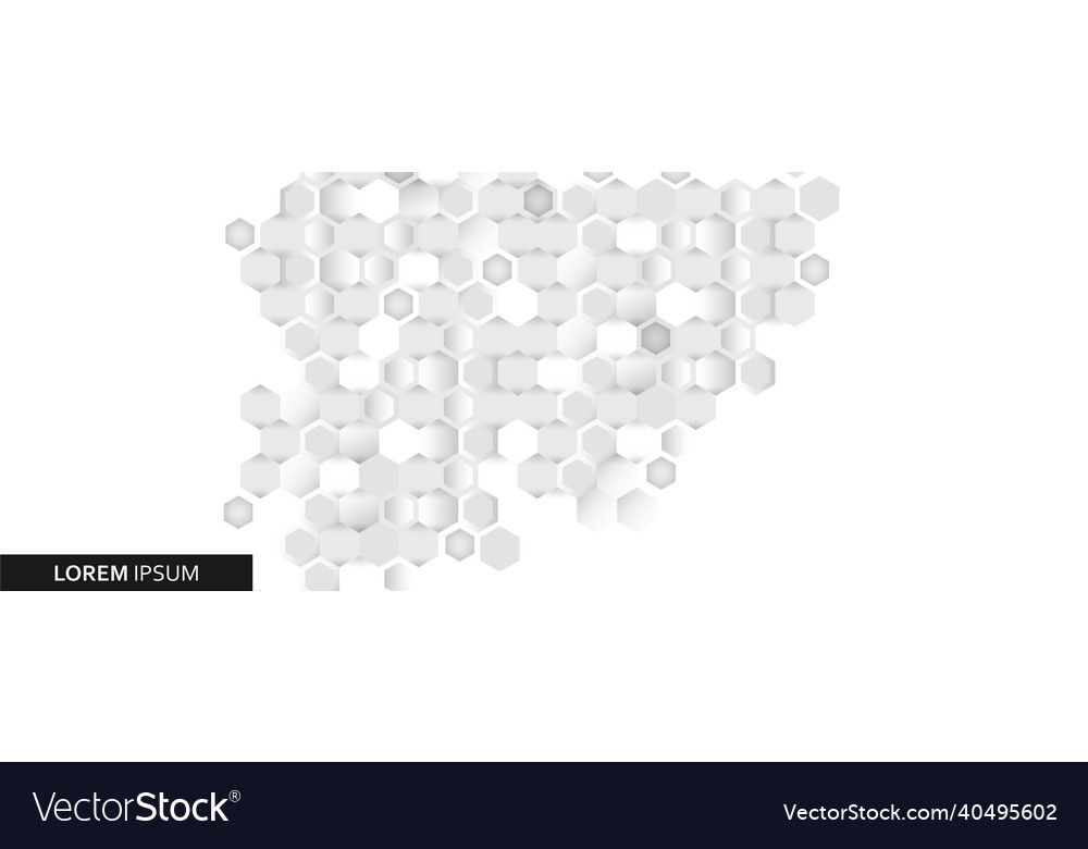 Geometric hexagonal pattern background vector image Geometric hexagonal pattern background