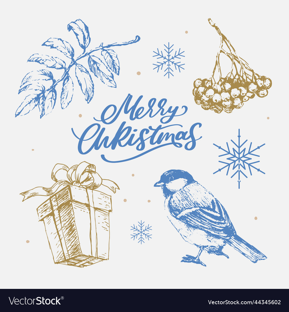 Merry Christmas Happy New Year 2023 Typography Vector Image Merry Christmas Happy New Year 2023 Typography Vector Image