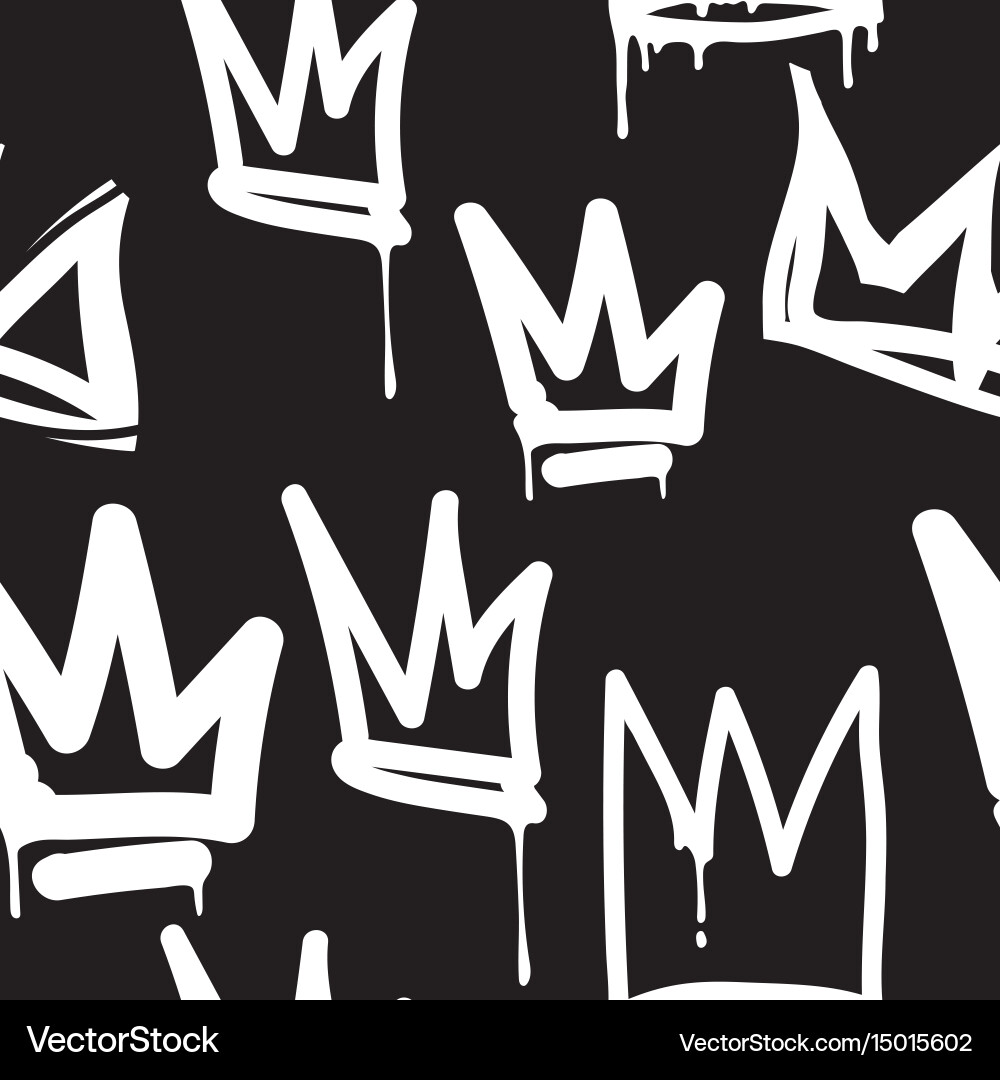 Seamless pattern graffiti Royalty Free Vector Image