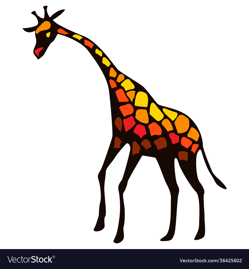 Stylized giraffe