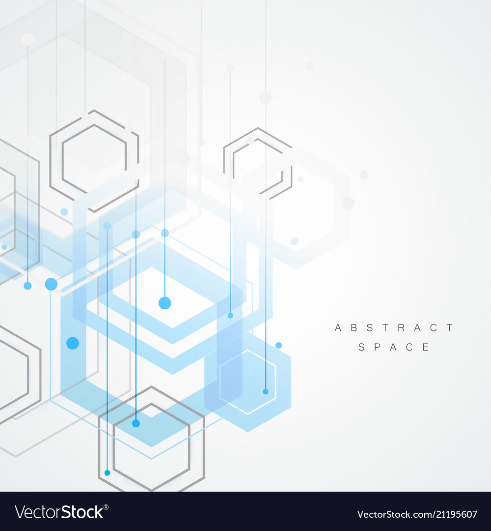 Abstract connect hexagonal structure background vector image Abstract connect hexagonal structure background