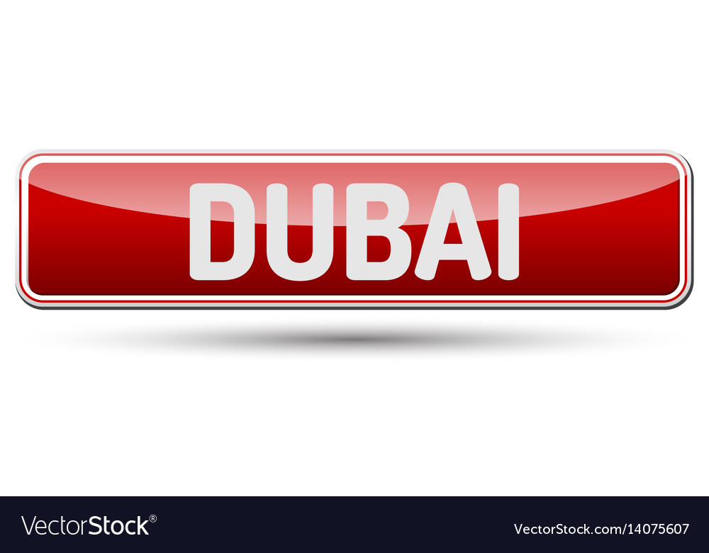 Dubai - abstract beautiful button with text