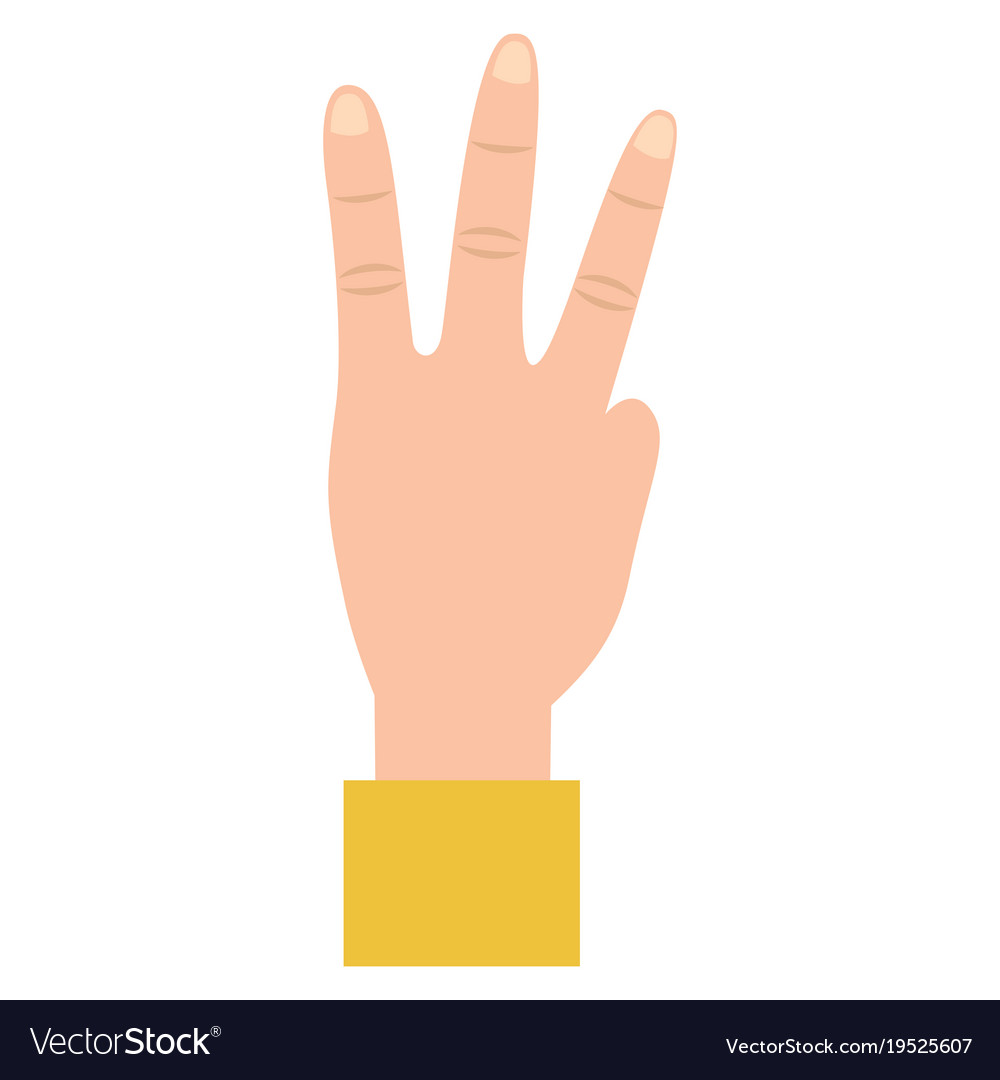 Hand gesture icon image Royalty Free Vector Image