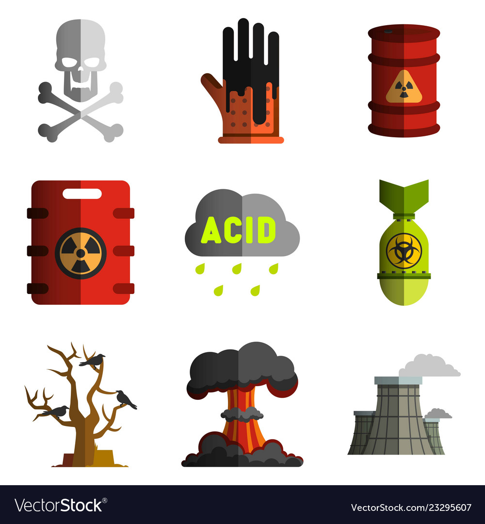 Image objects polluting the environment nuclear