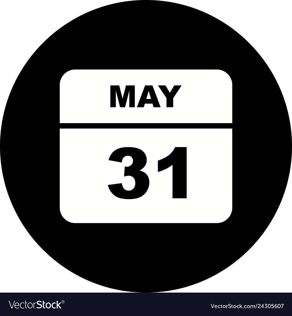 may-31st-date-on-a-single-day-calendar-royalty-free-vector