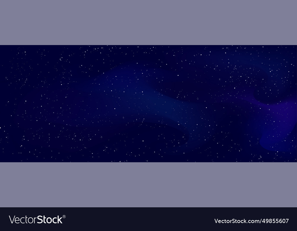 Night starry sky with nebula background