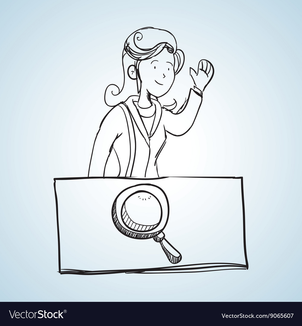 Sketch icon creative concept flat Royalty Free Vector Image