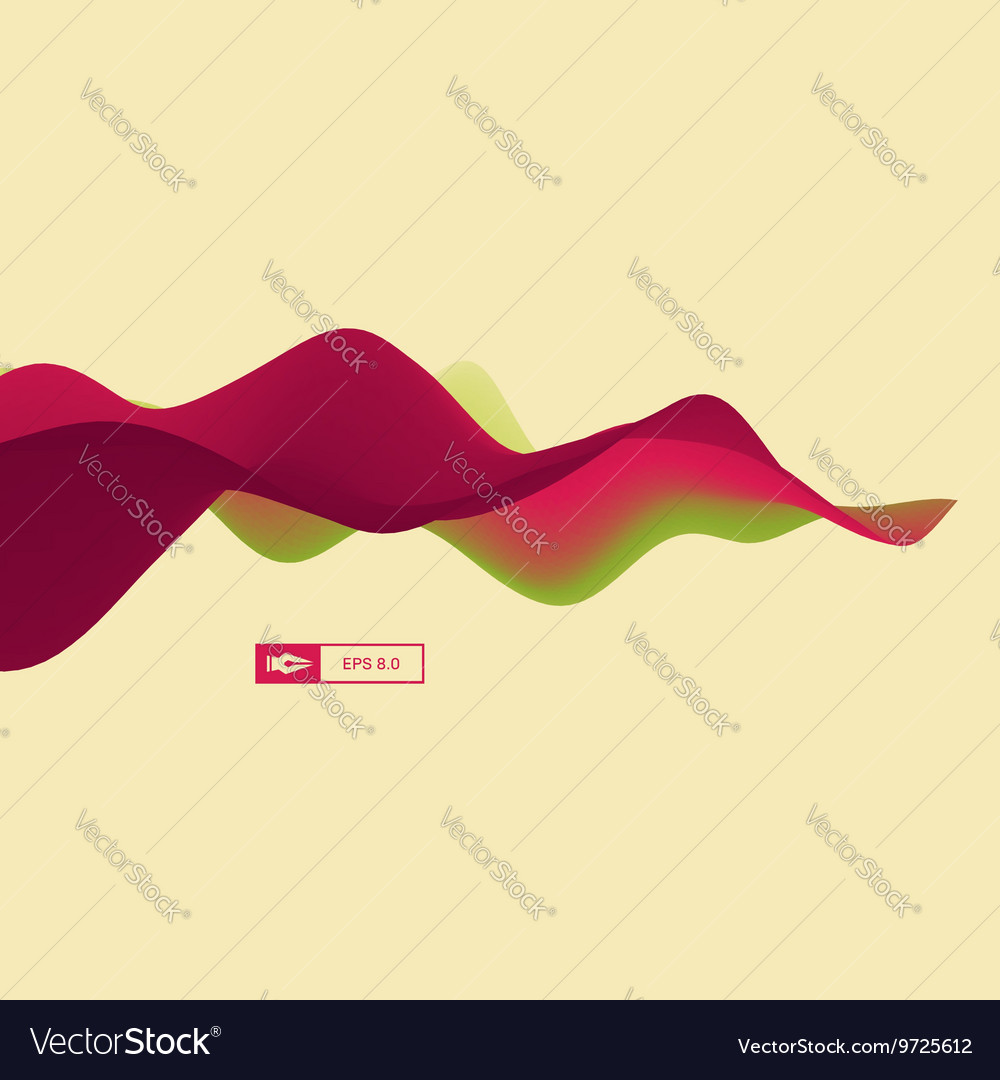 3d wavy background dynamic effect design template