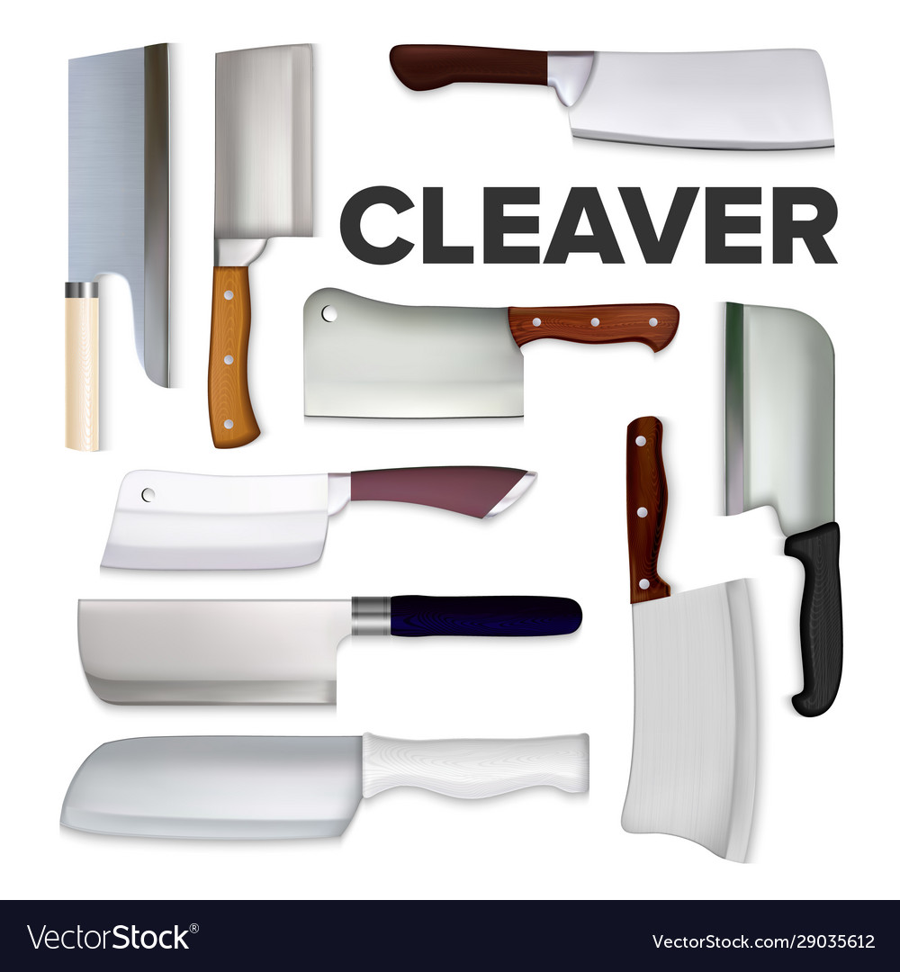 Cleaver large meat knife collection set