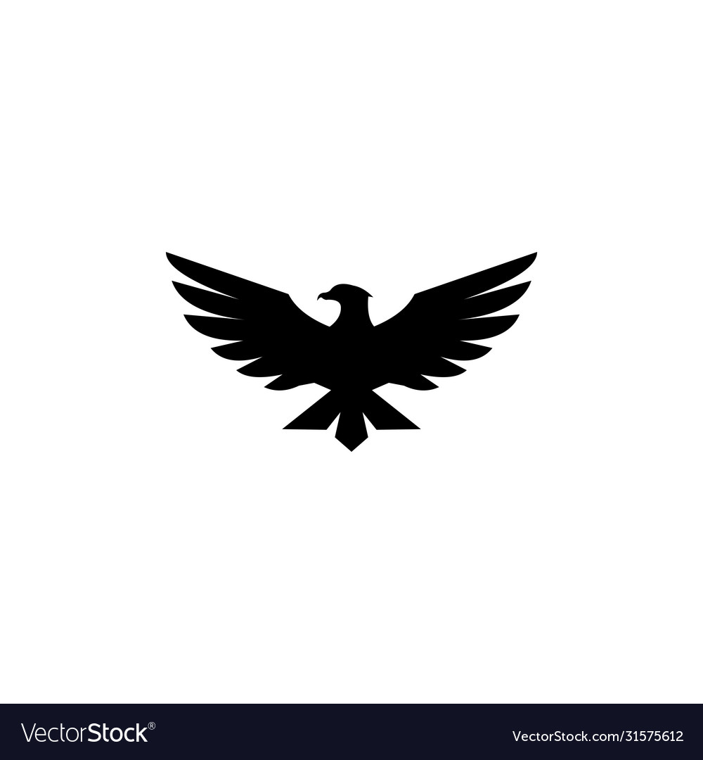 Falcon eagle bird logo template icon Royalty Free Vector