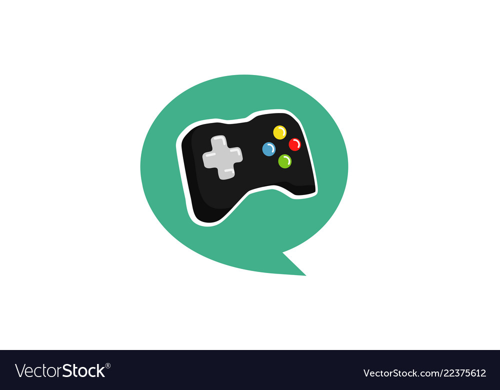 Game console with graduation cap logo design Vector Image