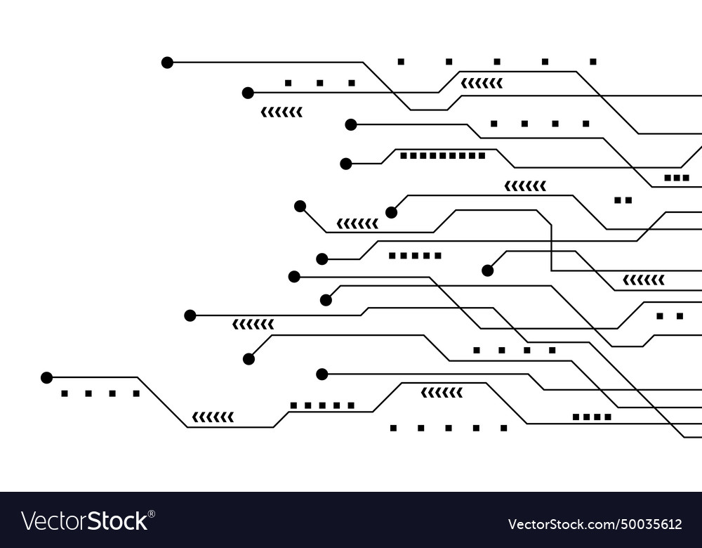 Hi-tech digital data abstract design vector image Hi-tech digital data abstract design