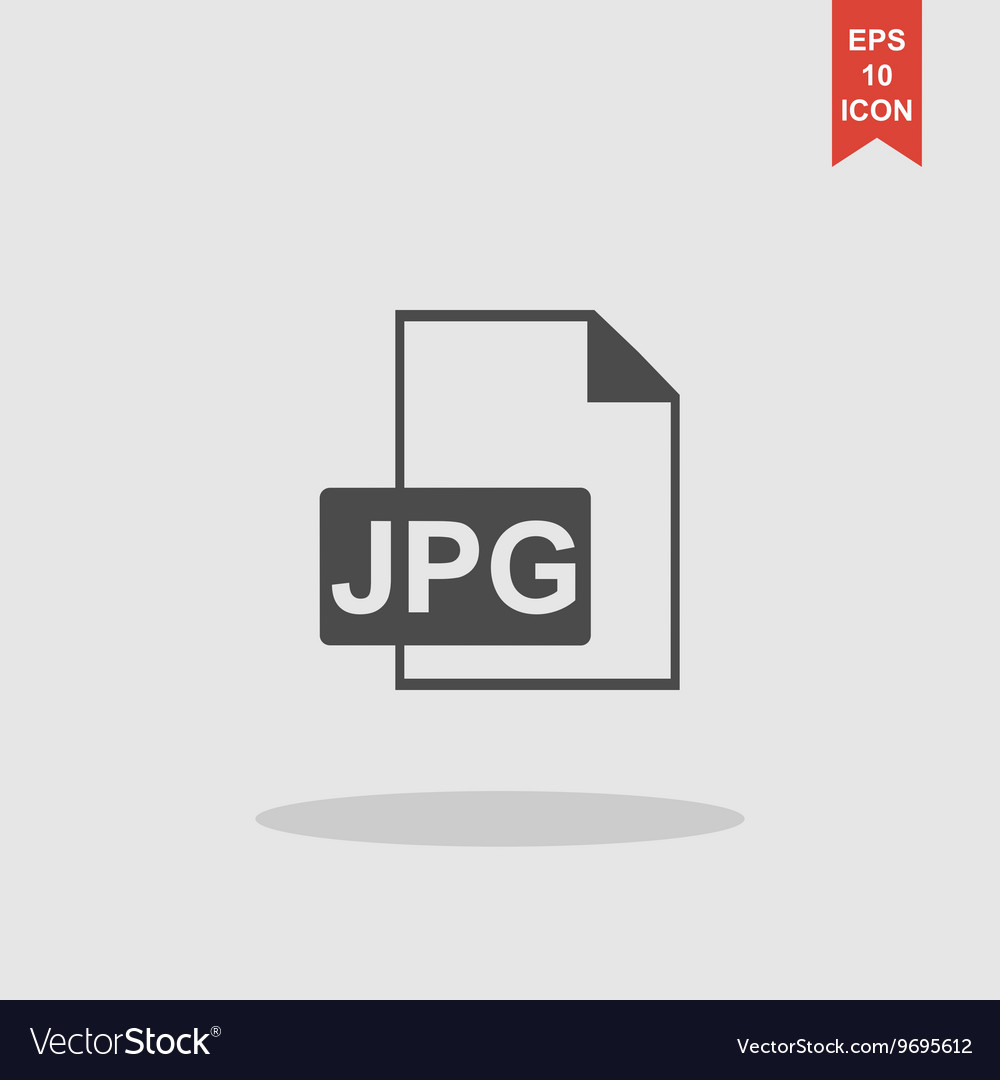 Jpg icon file Royalty Free Vector Image - VectorStock