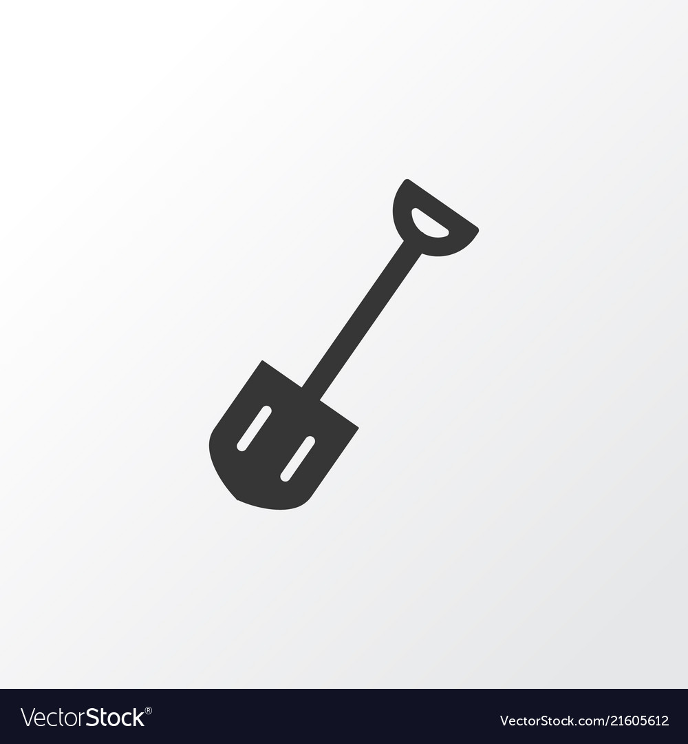 Shovel icon symbol premium quality isolated spade Vector Image