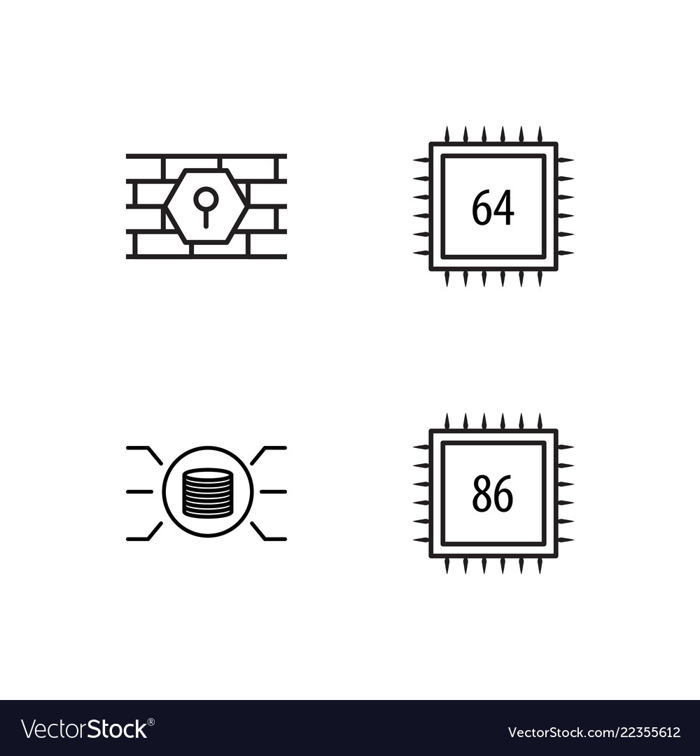 Web simple outlined icons set vector image Web simple outlined icons set