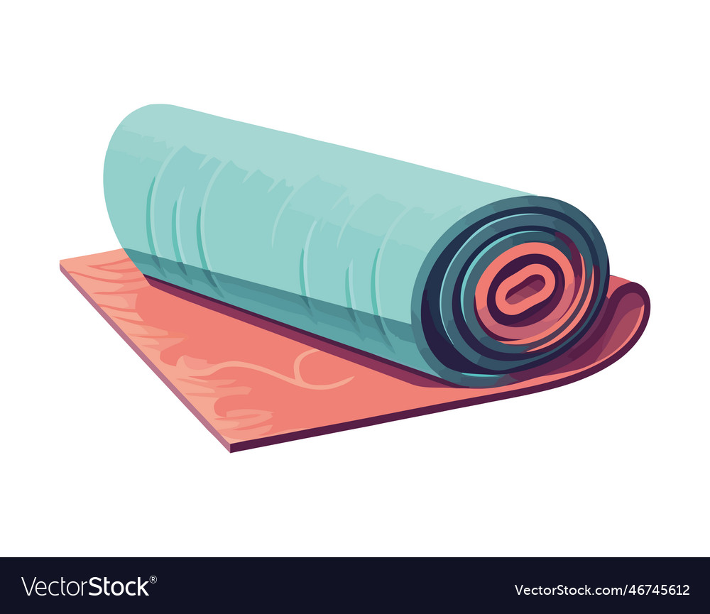 Yoga equipment isolated Royalty Free Vector Image