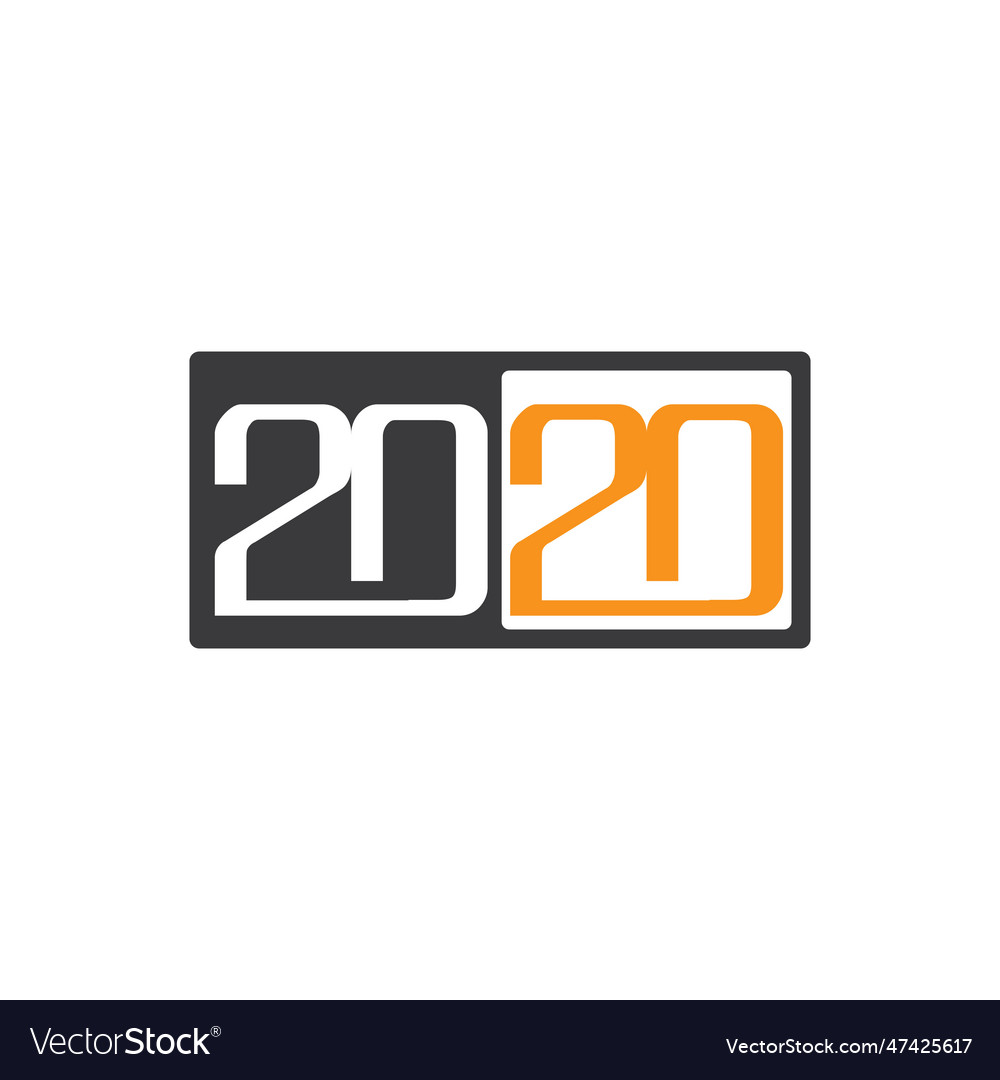 2020 Logo Graphics New Year Royalty Free Vector Image