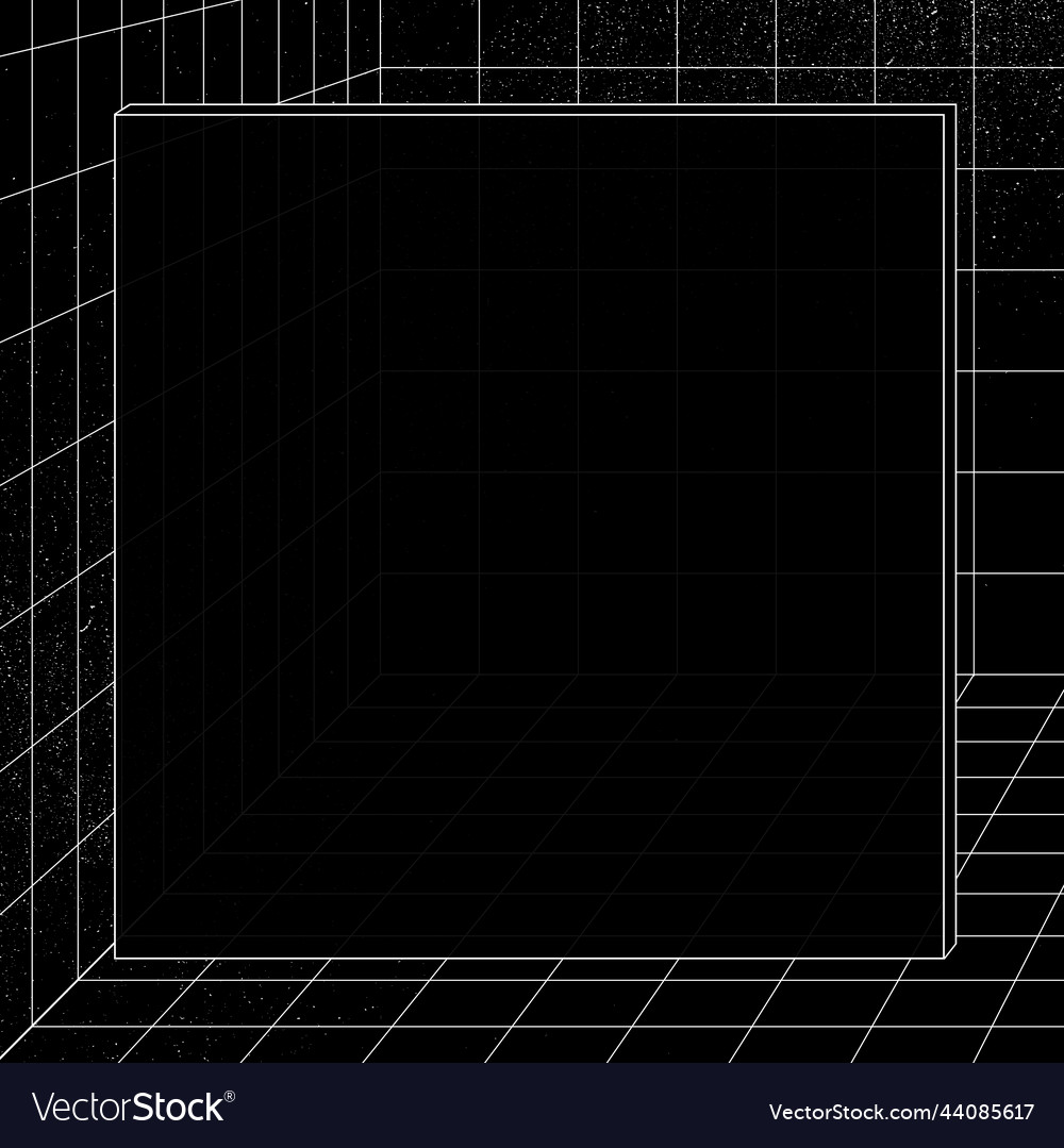 3d grid patterned frame