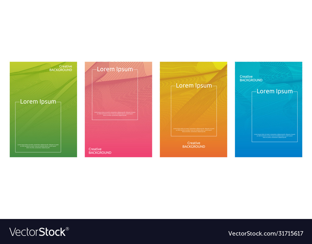 Colorful gradient minimal geometric line pattern vector image Colorful gradient minimal geometric line pattern