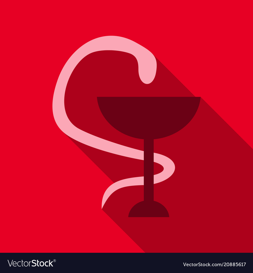 Emblem for drugstore or medicine the snake vector image Emblem for drugstore or medicine the snake