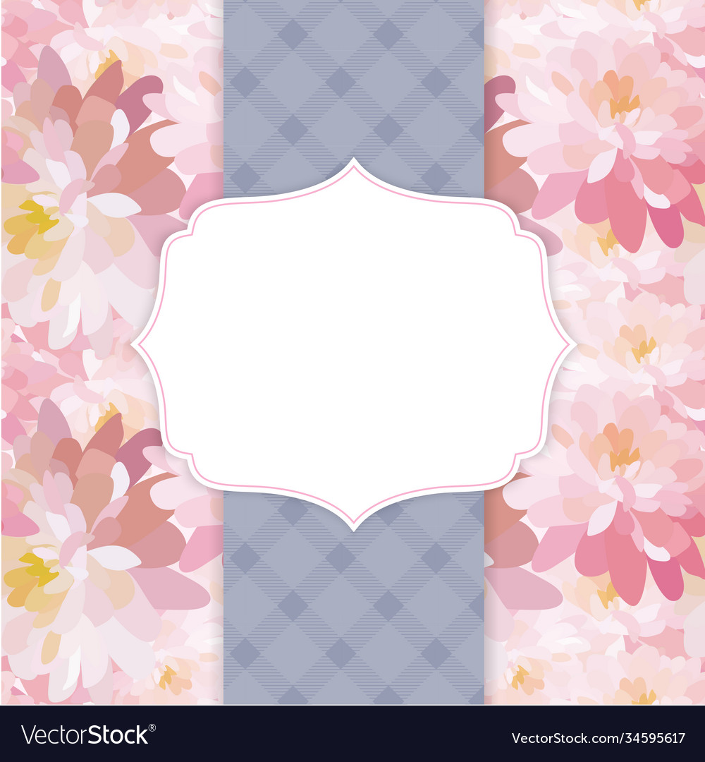 Floral pattern background with frame