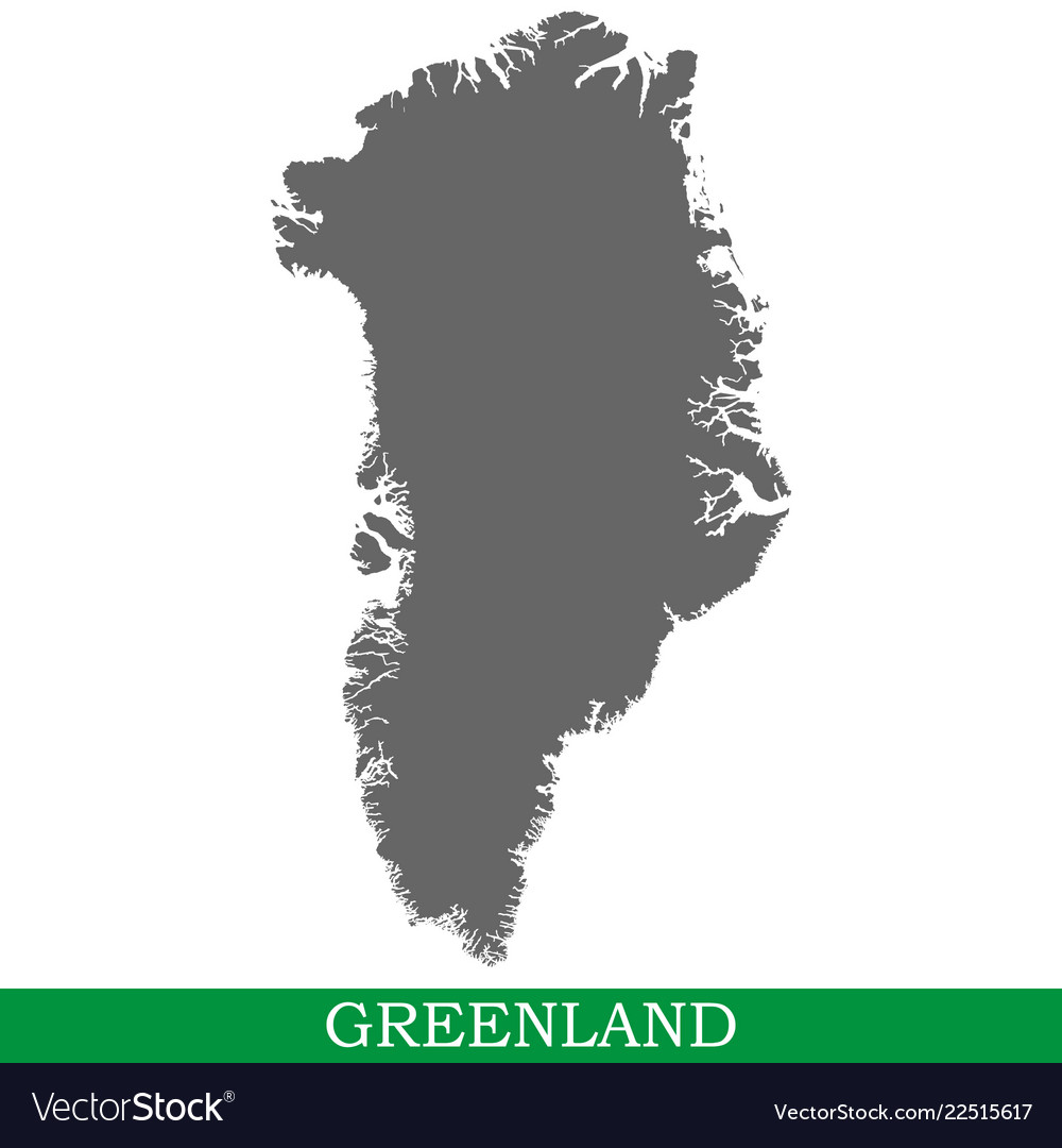 High quality map of iisland vector image High quality map of iisland