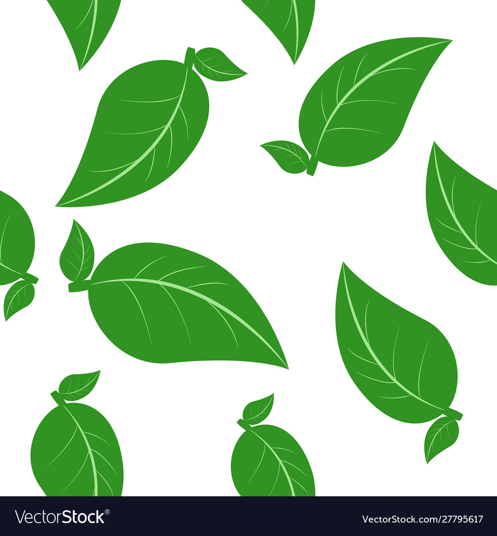 Leaf icon image a spring seamless pattern