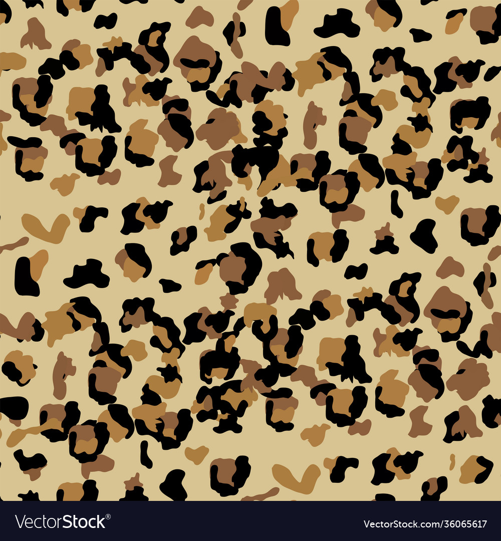 Leopard seamless pattern design background vector image Leopard seamless pattern design background