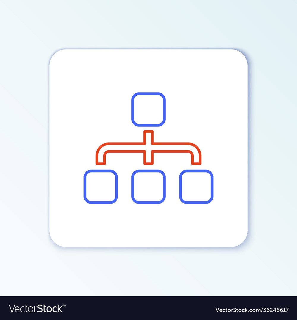 Line business hierarchy organogram chart