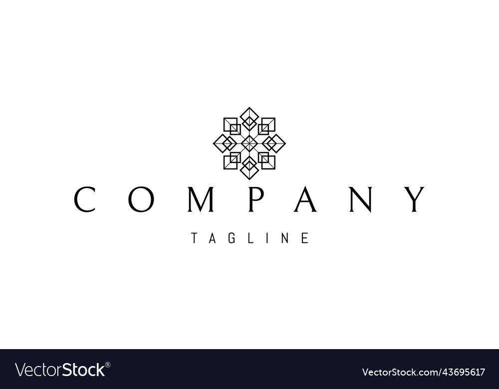Logo on which an abstract image vector image Logo on which an abstract image