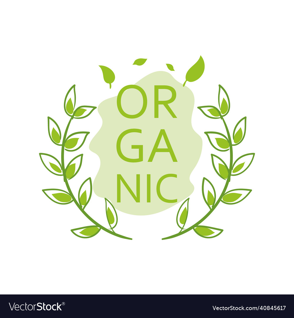 Organic label icon Royalty Free Vector Image - VectorStock