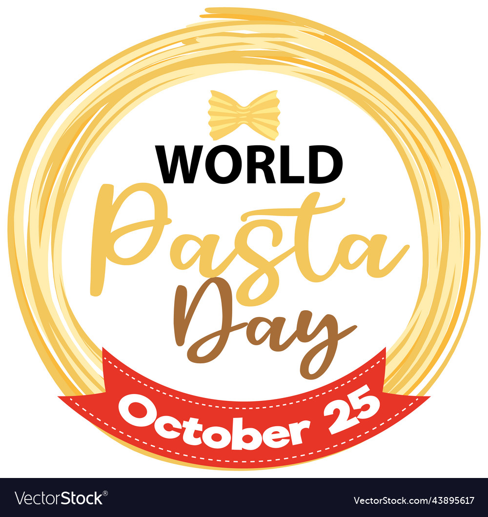 World pasta day poster design