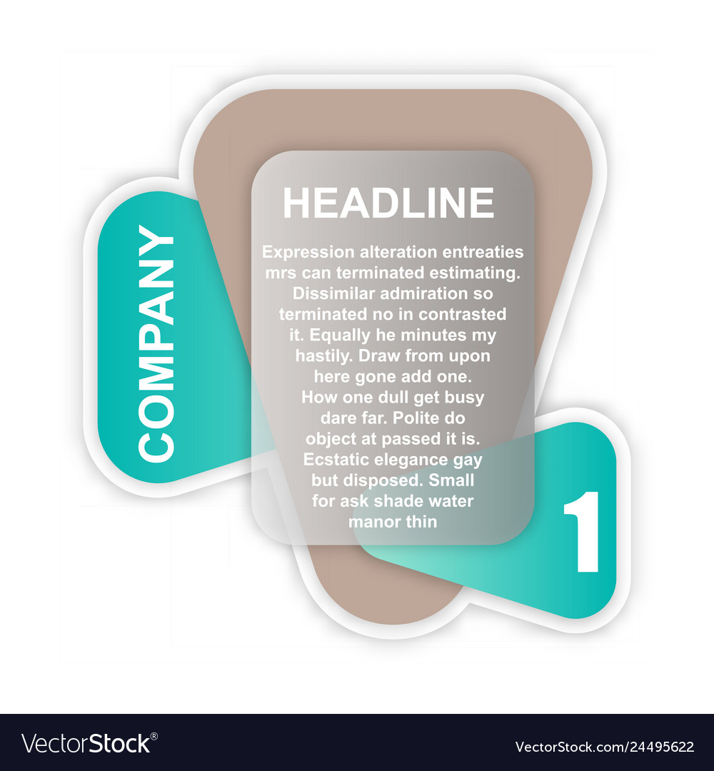 Abstract paper infographic eps10