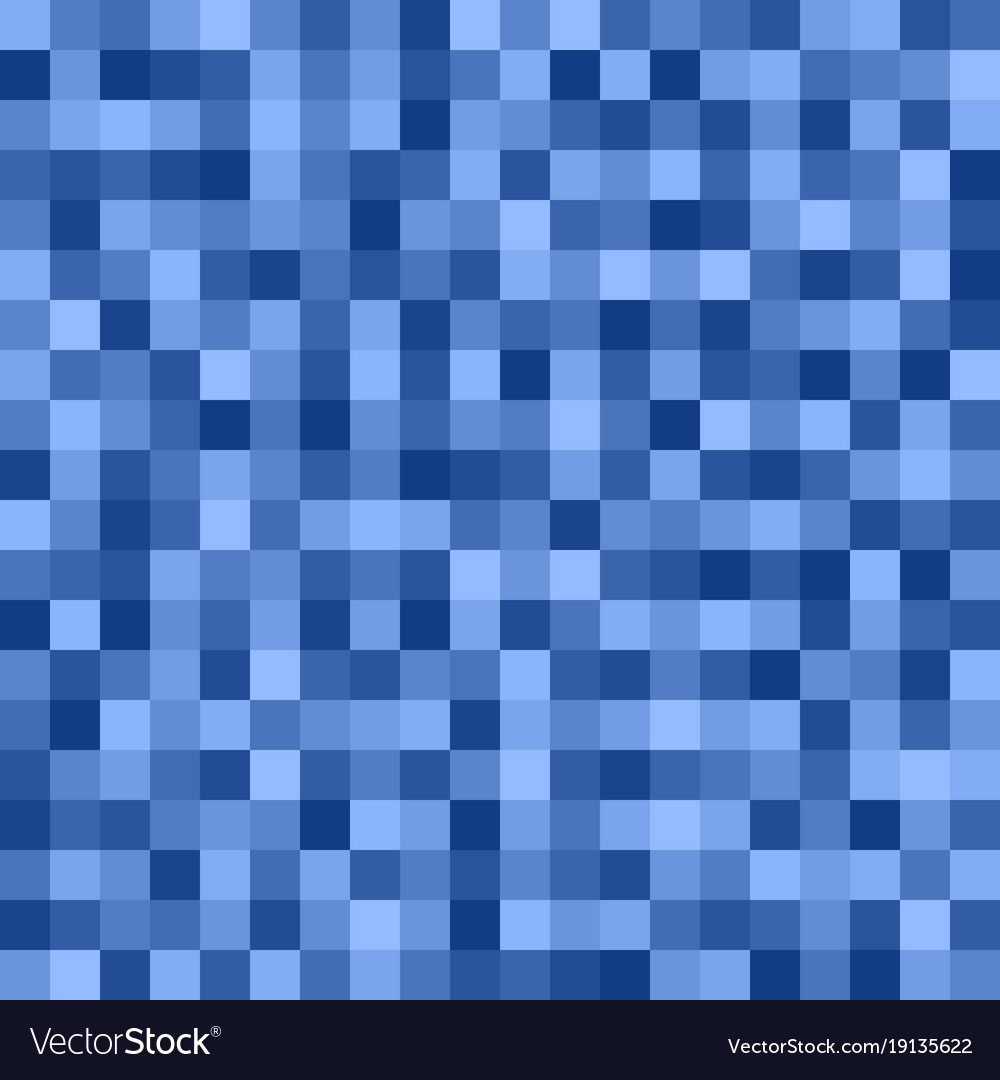 Blue Pixel Square Pattern