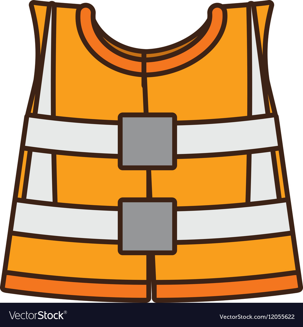 Cartoon reflective vest safety work design