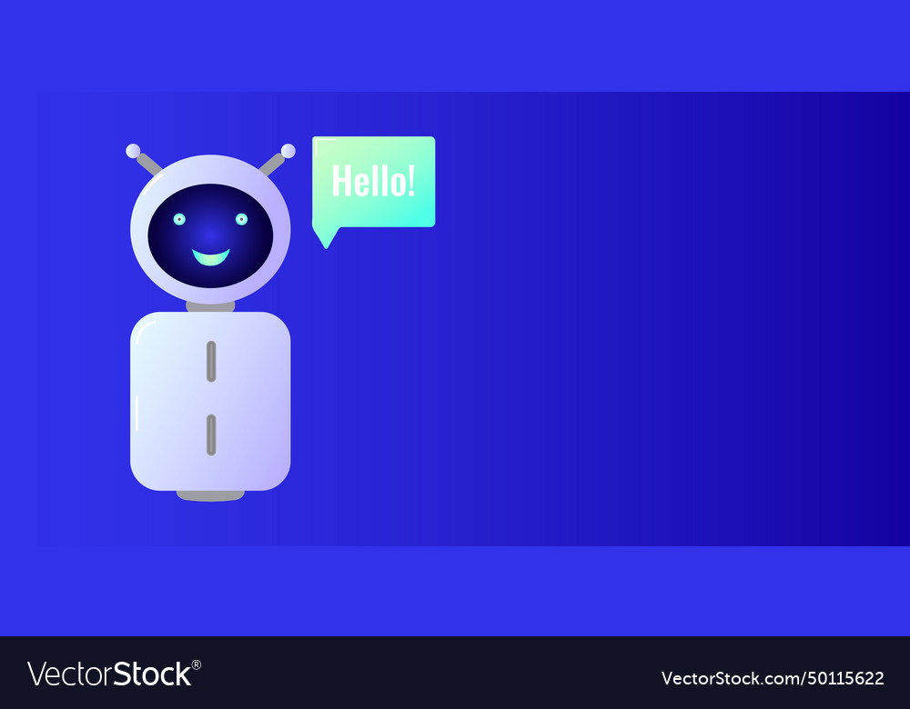 Chatbot assistant form robot with ai 3d vector image Chatbot assistant form robot with ai 3d