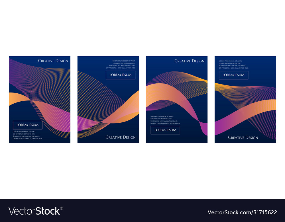 Colorful gradient minimal geometric line pattern vector image Colorful gradient minimal geometric line pattern