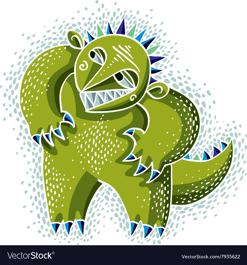 Cute halloween character ogre fictitious creature Vector Image