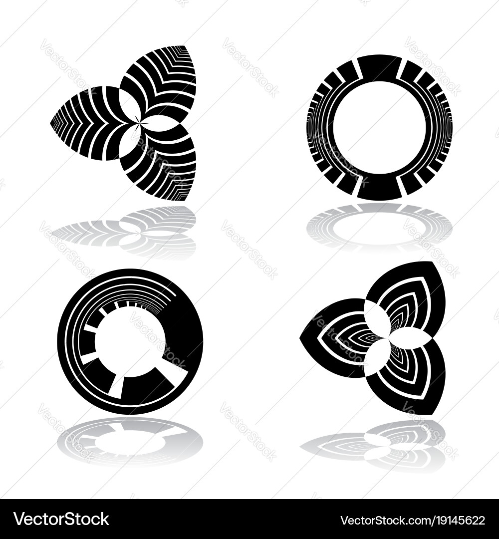 Design elements set Royalty Free Vector Image - VectorStock