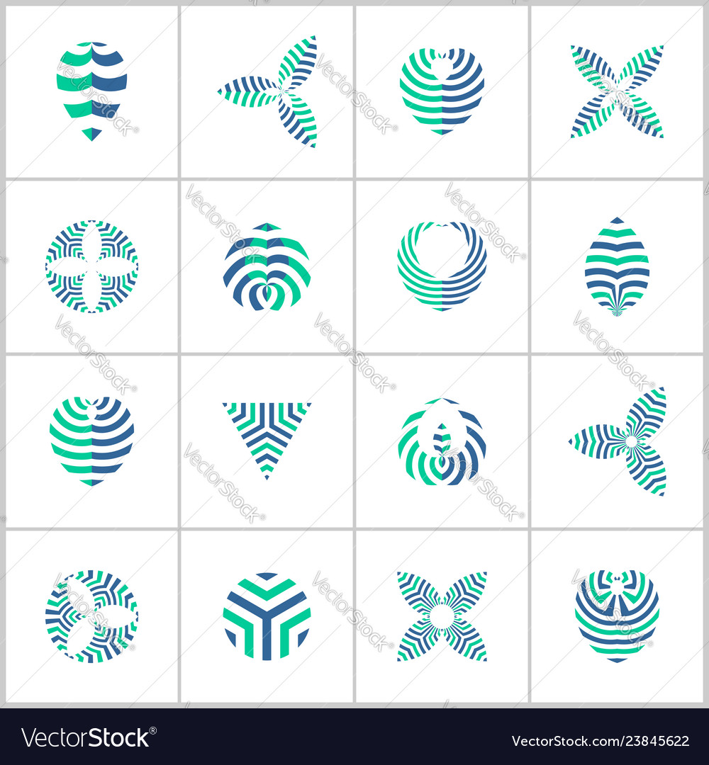 Design elements set vector image Design elements set