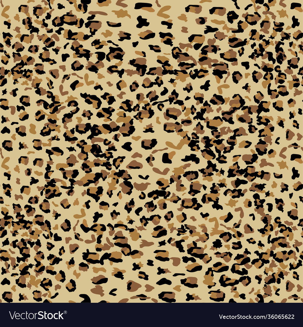 Leopard seamless pattern design background vector image Leopard seamless pattern design background